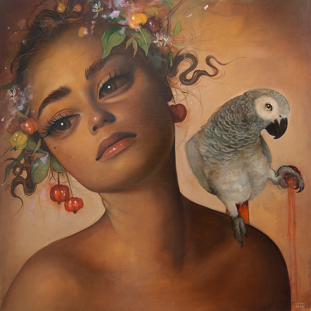 painting of a woman by Tatiana Suarez